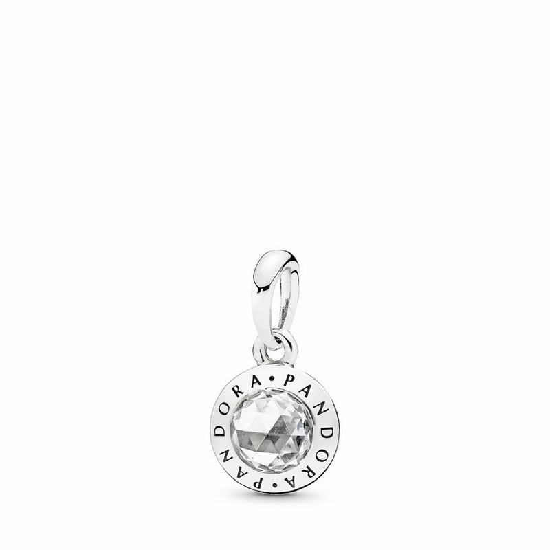 Pandora Radiant PANDORA Logo Pendant NZ, Sterling Silver (031584-YVL)